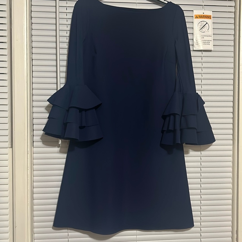 Navy Blue Midi dress